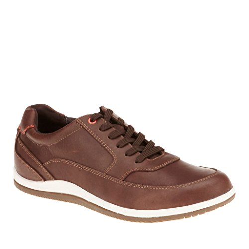 Vionic Branxton Leather Lace-up Casual Mens shoe Dark Brown - 12