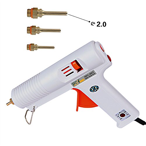 BSTPOWER Glue Gun Hot Melt Adjustable High and Low temp 100W with 3pcs