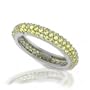Bling Jewelry Sterling Silver CZ pave Yellow Citrine Color Stackable Ring - Size 6