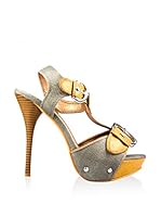 Y&K Sandalias de tacón (Gris)