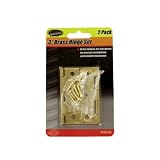 3 Brass hinge set with screws - Case of 144 by Sterling