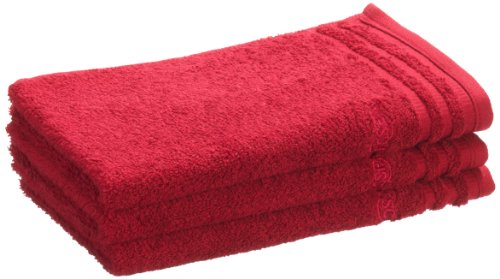 Vossen Vienna Style Gästetuch 3er Set Größe: 30 x 50 cm Farbe: 390 / rubin