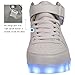 Tokee High Top USB Charging Light Up LED Shoes for Men and Women