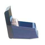 Rexel Agenda Deluxe Card Index Box Capacity 300 Cards 6x4in 152x102mm Blue - Ref 26158