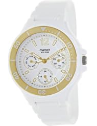 Casio Womens LRW250H-9A1 Gold Bezel Watch