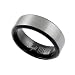 Jewelry : Black Titanium Comfort Band Ring w/ Matte Finish