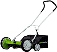 Greenworks 25062 18-Inch 4-Blade Push Reel Lawn Mower With Grass Catcher