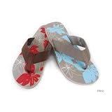 Mens Flower Pattern Summer/Beach Wear Flip Flops