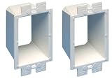 Arlington BE1-2 Electrical Outlet Box Extender 1-Gang 2-Pack