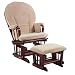 Baby : Preston Glider and Ottoman Set - Harmony Cherry/ Oatmeal
