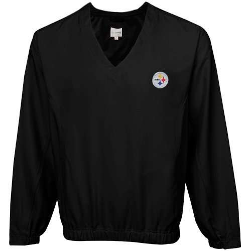 NFL Cutter & Buck Pittsburgh Steelers Black Astute Performance Pullover Windshirt (Large) at Amazon.com
