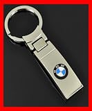 BMW Rectangle Chrome Metal Keychain Holder