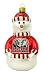 Alabama Crimson Tide Blown Glass Snowman Ornament