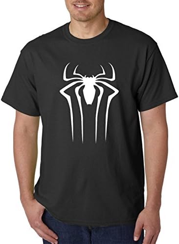 DOPE COTTON Men's SUPER HERO SPIDER Parody T-shirt (Black- XXLarge)