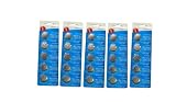 CR2032 Lithium Battery, Package of 5 (5 Packs 25 Batteries)