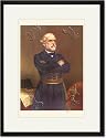 Black Framed/Matted Print 17x23, General Robert E. Lee