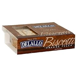 DeLallo Orange Pecan Biscotti, 8-Ounce Boxes (Pack of 6)