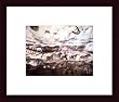 Art Poster Wood Framed Print - Five Horses and a Cow - Artist: unknown- Poster Size: 8 X 10