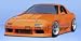 1986-1991 Mazda RX-7 M-1 Sport Complete Kit: This Complete Kit Includes M-1 Sport Front Bumper (100730), Type U Rear Bumper (100732), and Type U Side Skirts (100733). Image