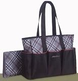 Eddie Bauer Organizer Diaper Bag Sinclair - Black Plaid