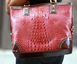 Gucci Inspired Crocodile Snakeskin Print Handbag