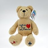 I Left my Heart in San Francisco Teddy Bear Plush Stuffed Toy Animal