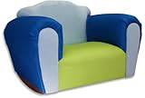 IMAGE OF Fantasy Furniture Bubble Rocking Microsuede Chair, Blue/Green