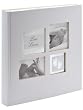 Walther UK-172 Babyalbum Little Foot mit Ausstanzung für persönlichen Namen, 60 weiße Seiten, 4 Seiten illustrierter Vorspann, 28 x 30,5 cm weiß, Geschenkbox creme