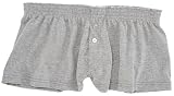 Adult Womens Cut Cotton Jersey Boxer Shorts Heather Grey