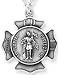 St. Florian Maltese Cross Medal,27 Endless, Stainless Steel Chain