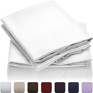 #1 Duvet Cover Sets on Amazon - SALE - HIGHEST QUALITY 100% Brushed Microfiber 1800 Luxury Bedding Collections - With Pillow Shams - LIFETIME MONEY BACK - Mellanni (Full / Queen, White)