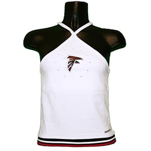 Buy Atlanta Falcons Junior Ladies NFL Reebok Halter Top Shirt - White by Reebok