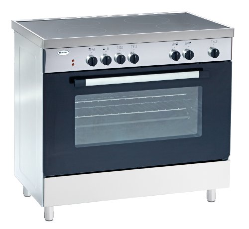 Bartscher 156610 4 Felder Induktionsherd mit Elektro-Umluftbackofen