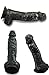Letsgasm Black & White Swirlz Handmade Silicone Dildo