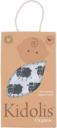 Muslin Swaddle Blanket-100% Organic Cotton Muslin Swaddle-Baby Blanket Shower Gift, Receiving Blanket, Nursing Cover, and Stroller Blanket- Luxuriously Soft and Classic Design