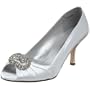 Colorful Creations Women's Savanna Peep-Toe Pump,White,6 B US