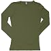 American Apparel - Sheer Jersey Long Sleeve T, Olive, XL