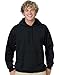 Hanes Men's Fleece Full Cut Hood Pullover Hoodie, BLACK, Medium