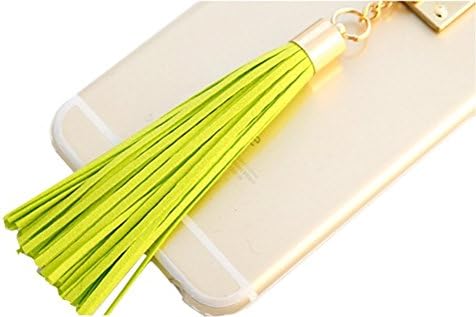 Green Pretty Iphone Six Cases, Dealzip limited® Cute Tassels Pendant Clear Soft TPU Case for iPhone 6/6s 4.7 inch.