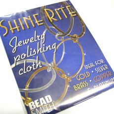 THE BEADSMITH SHINE RITE JEWELLERY POLISHING CLOTH