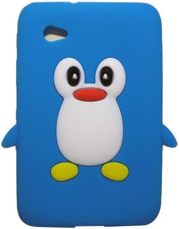 Generic 3D Penguin Soft Silicone Case For Samsung Galaxy Tab 2 7.0 P3100/P3110 - Light Blue by HXKKJ