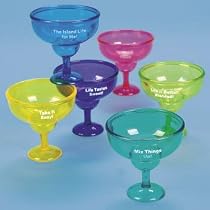 Plastic Margarita Shot Glasses - Fiesta Mexican!