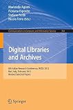 Digital libraries and archives : 8th Italian Research Conference, IRCDL 2012, Bari, Italy, February 9-10, 2012, Revised selected papers