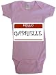 HELLO MY NAME IS GABRIELLE - Name-series - White Or Pink Onesie / Baby T-shirt