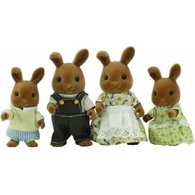 Sylvanian Families Fawn Rabbit Family