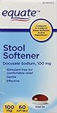 Equate - Stool Softener 100 mg, 60 Capsules (Compare to Colace)
