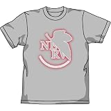 新世紀エヴァンゲリオン ネルフ蓄光 Tシャツ ライトグレイ ： サイズSの画像
