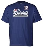 NFL Men's New England Patriots Tom Brady Game Gear Player Tee (Navy, X-Large)