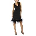 Target Limited Edition Women's Vicky Feather Trim Dress - Ebony