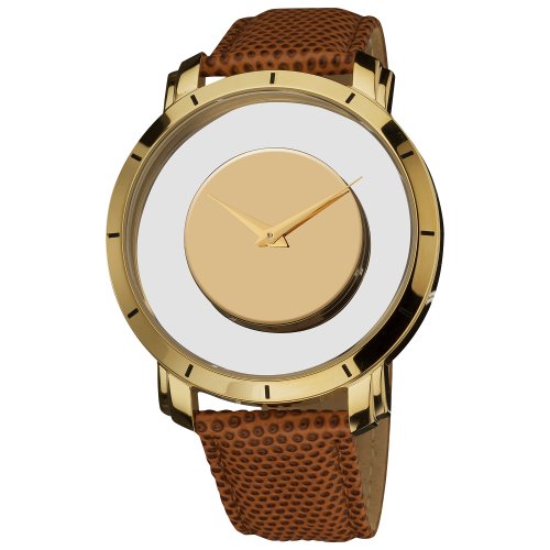 Akribos XXIV Men's AK412YG Spacely Gold-Tone Floating Watch